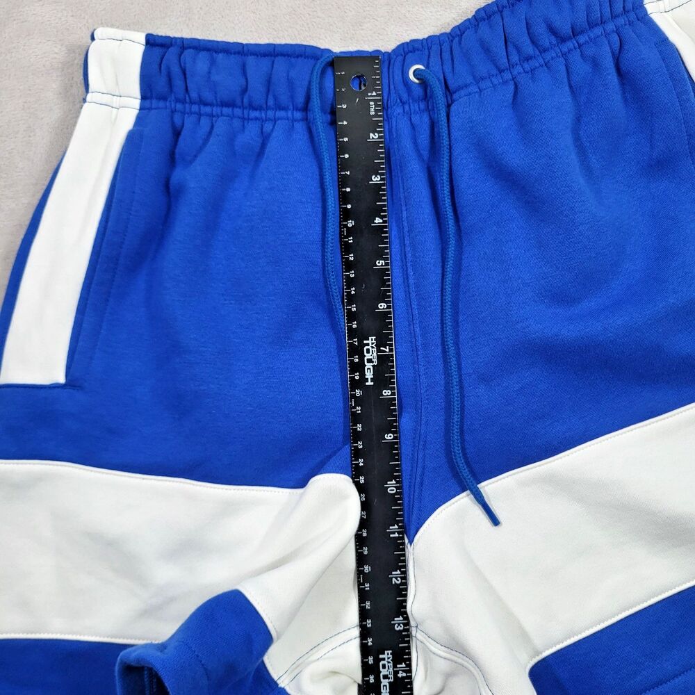Nike Sportswear Club Fleece Shorts Mens Medium Blue White Colorblock IO9625-480 - Picture 3 of 12